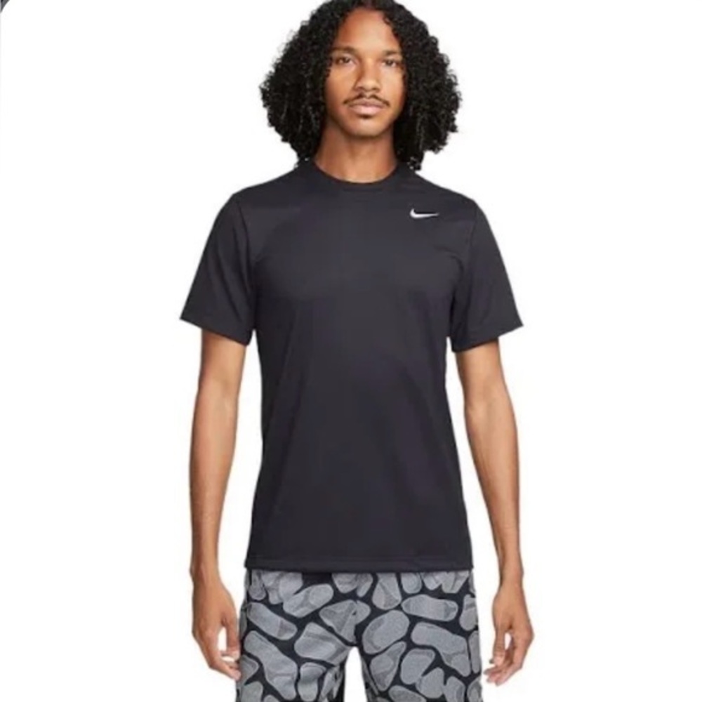 Nike Men’s X Large Dri Fit Black Short Sleeve Fitness T-Shirt XL